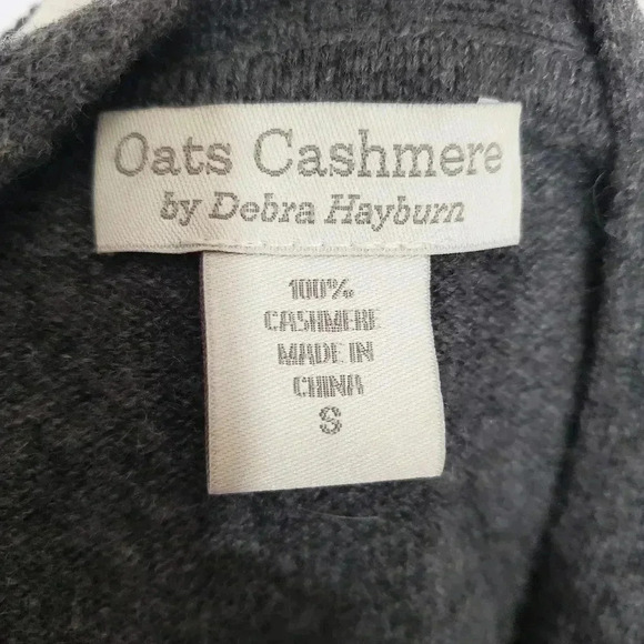Oats Cashmere by Debra Hayburn Gray Cardigan - Picture 5 of 5